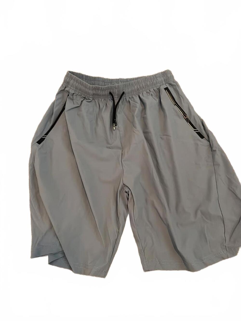 Boys Woven Gray Shorts for Boys with Zipper Pockets XL (15/16Y)